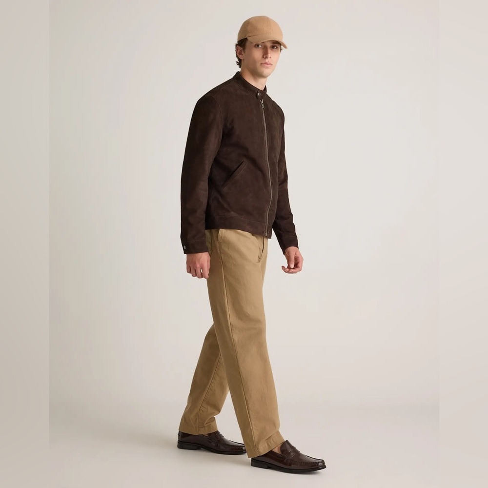 Quince 100% Suede Café Racer Jacket
Color Espresso Size XL - Picture 6 of 10